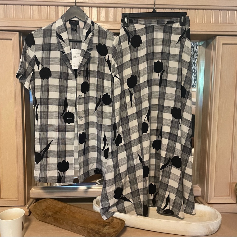 NWT VINTAGE 100% Silk Matching Set